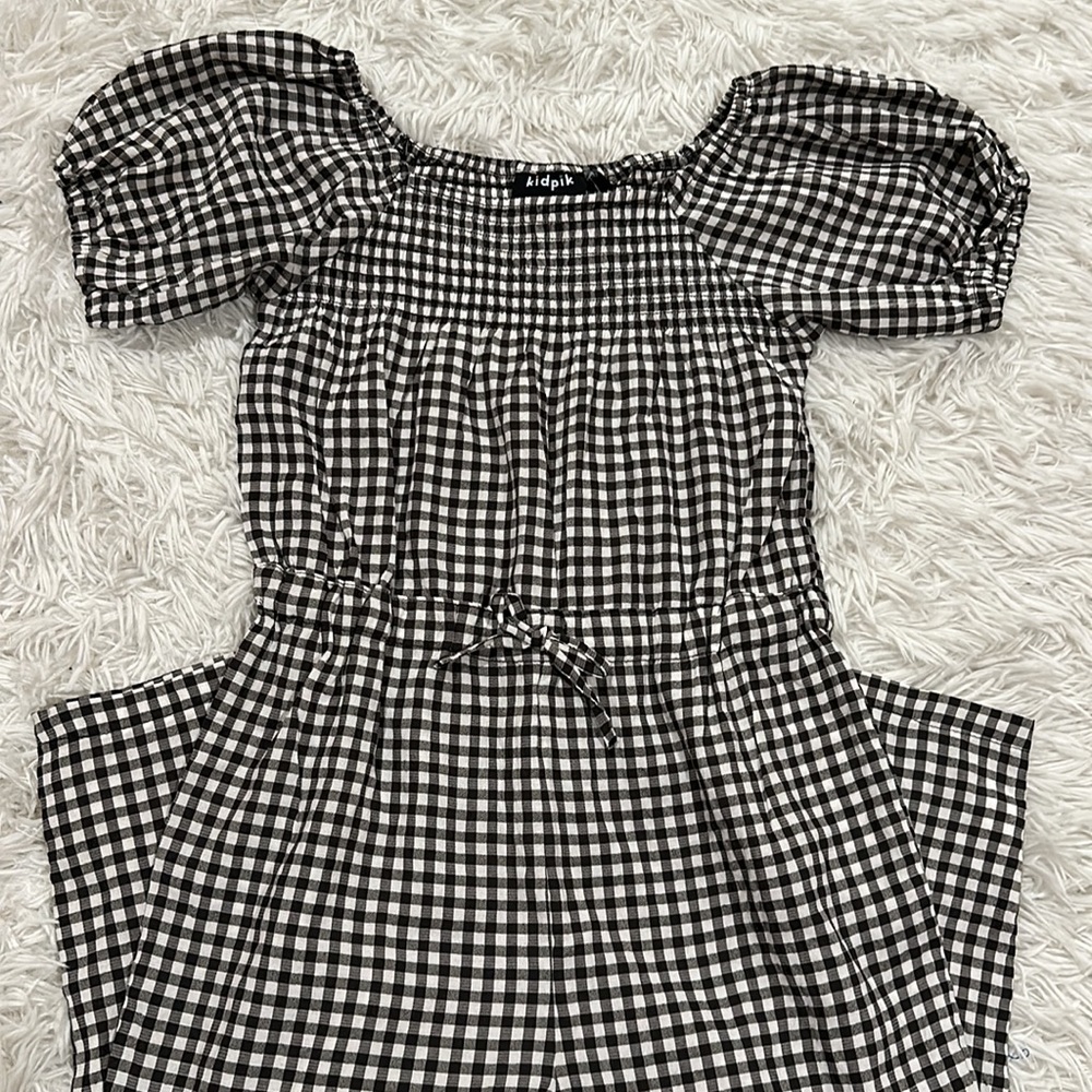 Kidpik Gingham Jumpsuit - Picture 6 of 6